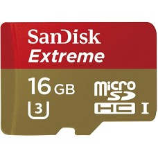 SanDisk Extreme 16GB UHS-I/U3 Micro SDHC Memory Card